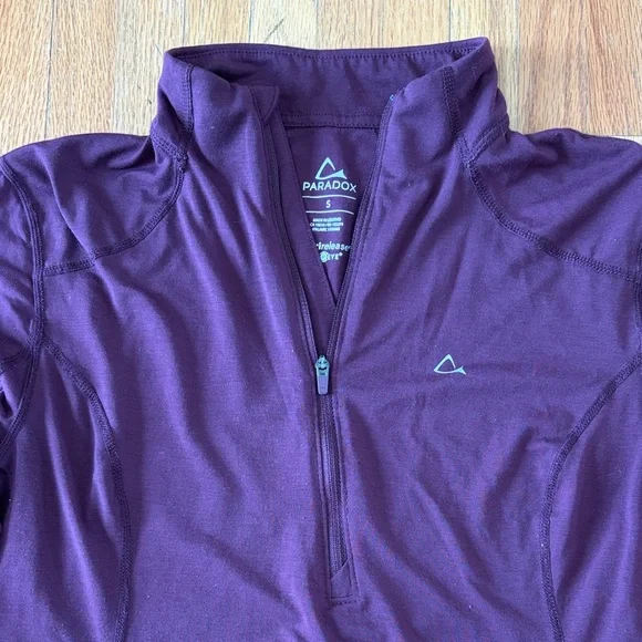 Paradox Women's Burgundy Long Sleeve Top - Picture 2 of 4